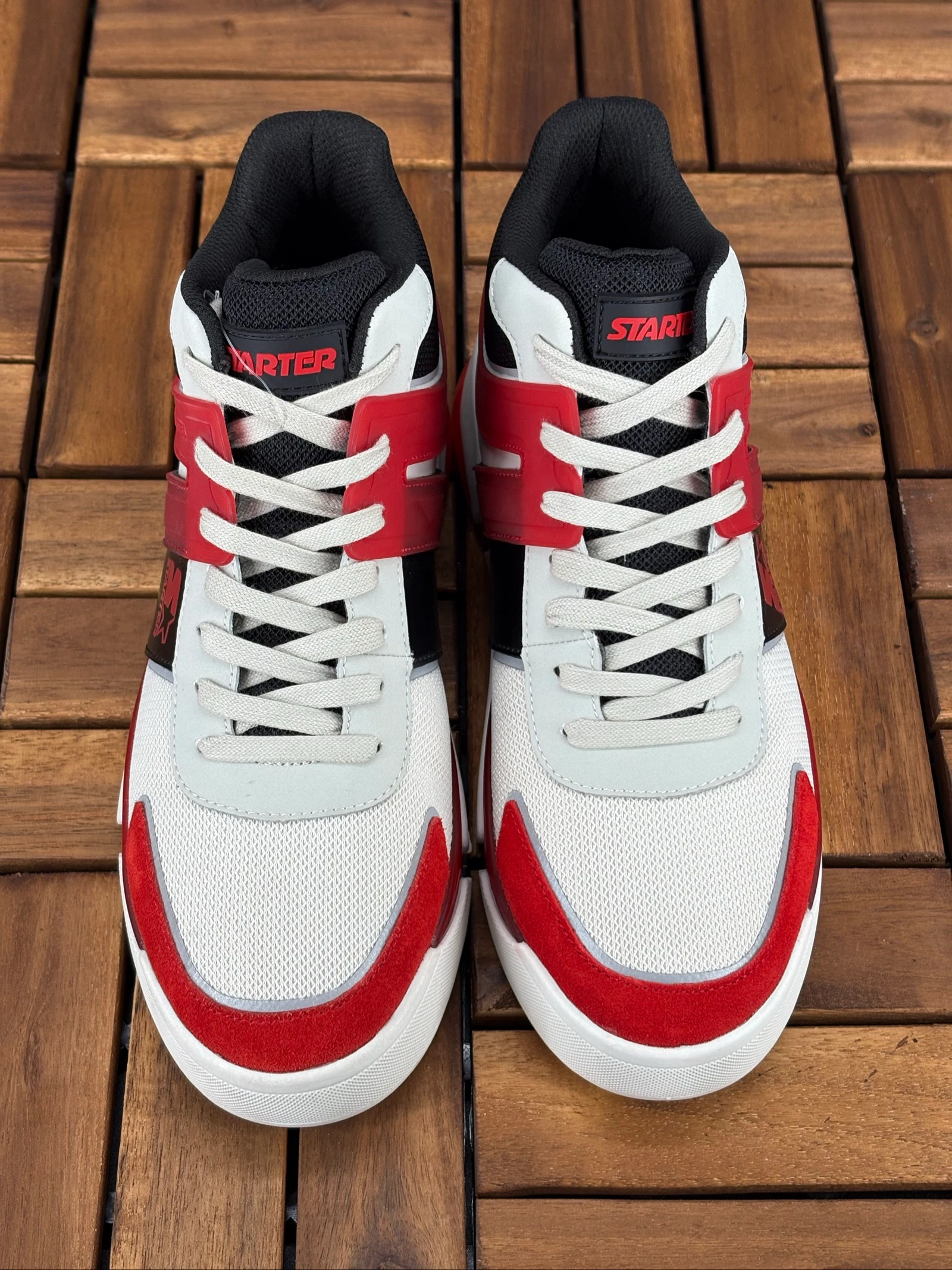 T40 Baskets montantes Starter rouges et blanches – photo 6